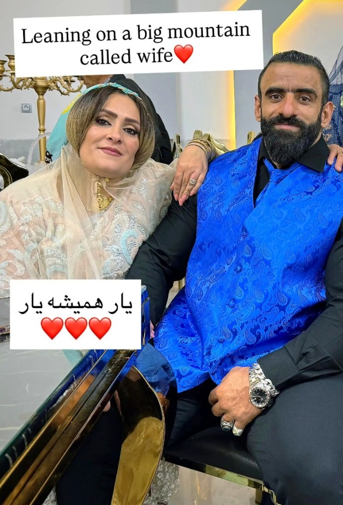 هادی چوپان و همسرش