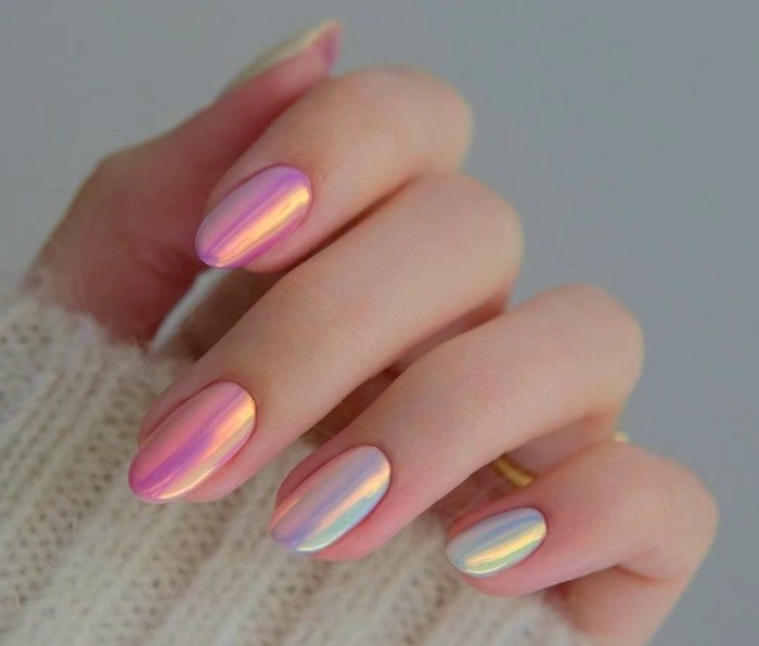 مدل لاک ژل کروم لاک ژل کروم