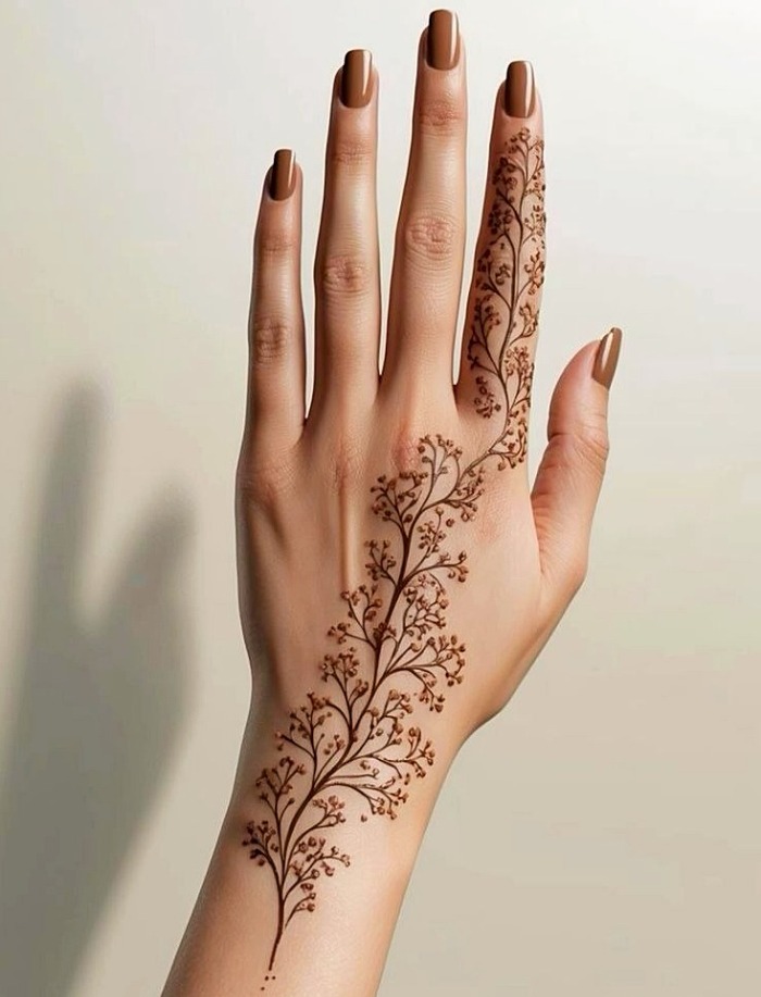 نقش حنا ساده