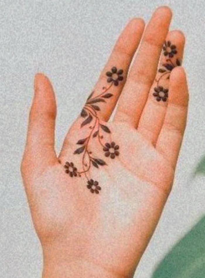 نقش حنای جدید، ساده و ظریف دست واسه دخترهای خاص پسند