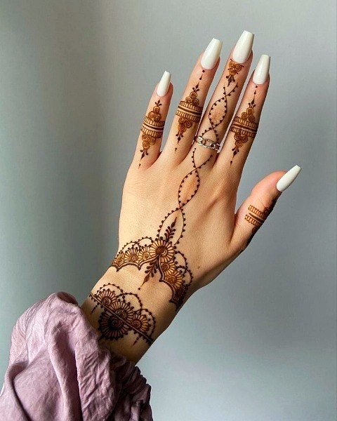 نقش حنا جدید متناسب با فرم دست | چه طرحی برای من شیک تره؟