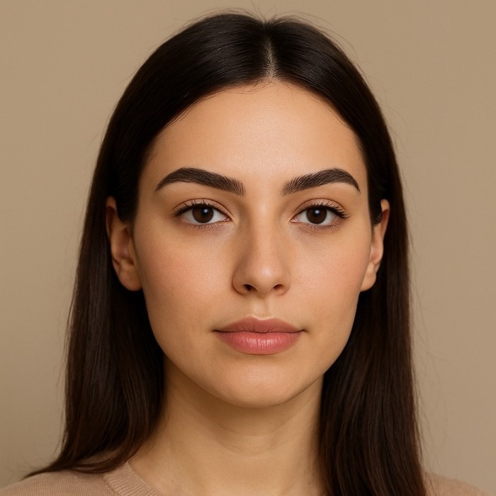 ابرو کشیده رو به بالا