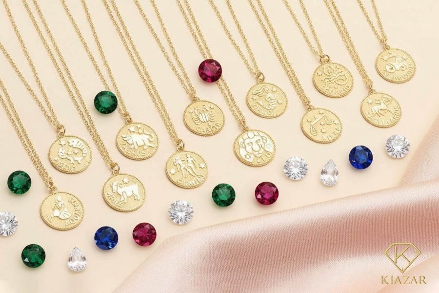طلا و جواهرات با نماد ماه تولد و سنگ ماه تولد