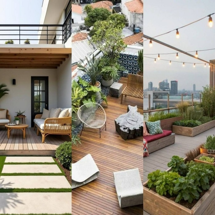 انواع تراس دکوراسیون انواع تراس