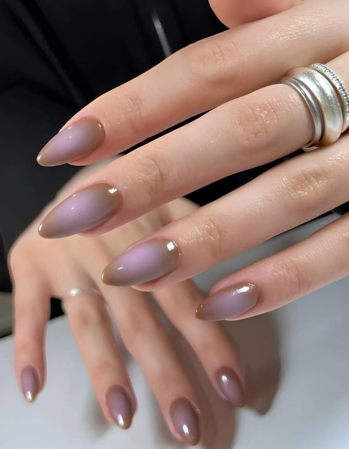 لاک ناخن ساده لاک بدون طراحی