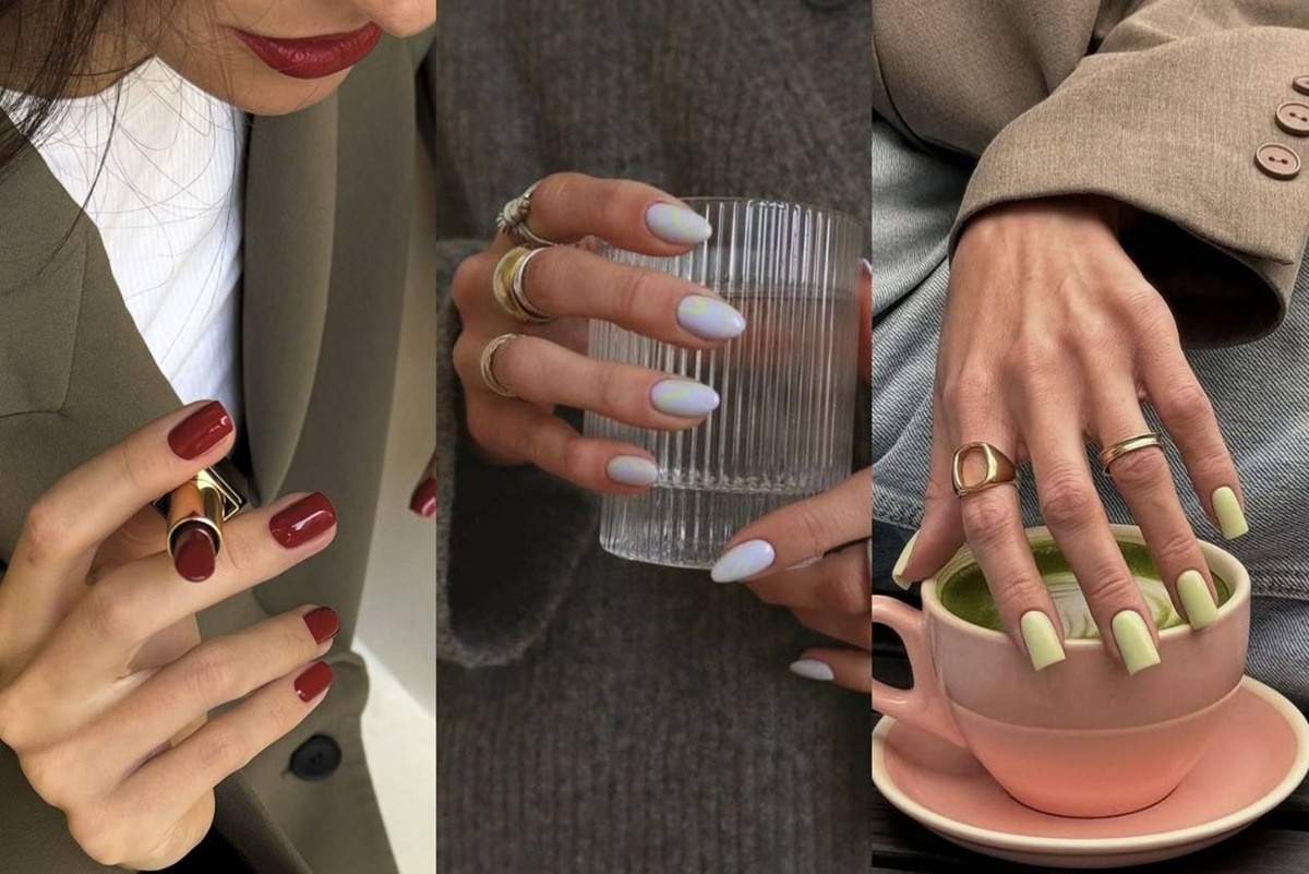 لاک ناخن ساده