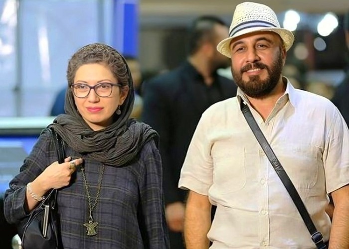 رضا عطاران و همسرش