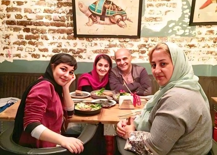 سیاوش چراغی‌پور و همسرش