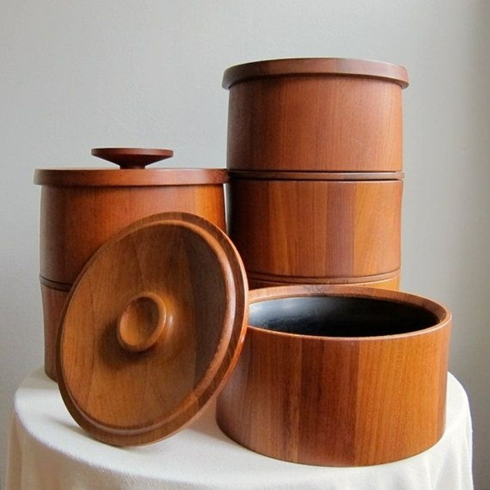 سطل‌های برنج چوبی