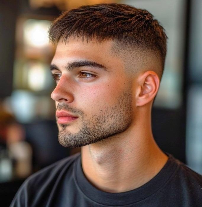 مدل موی کراپ فرانسوی با فید مدل موی کراپ فرانسوی