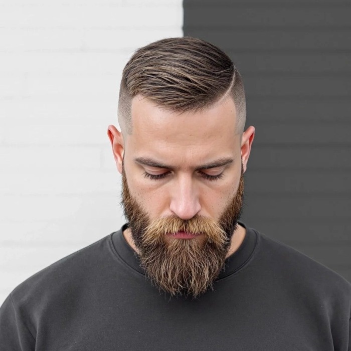 مدل موی بازکات کوتاه با ریش مدل موی بازکات با ریش