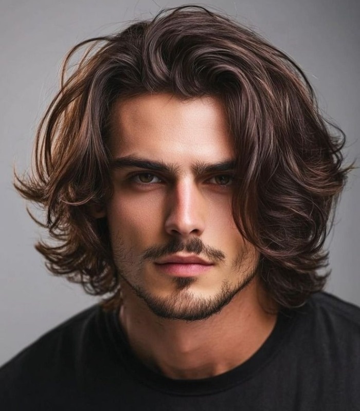مدل موی بلند و موجدار موی مردانه بلند و موجدار