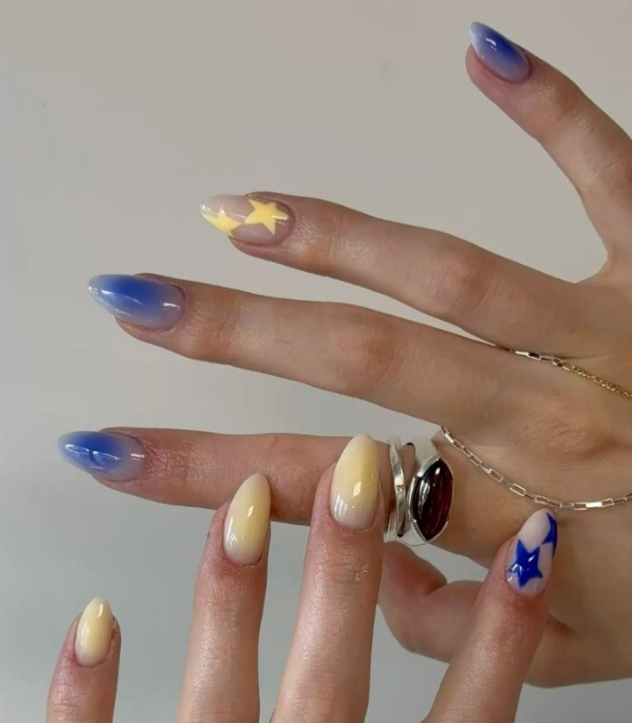 طراحی زیبا برای ناخن بلند ناخن بلند