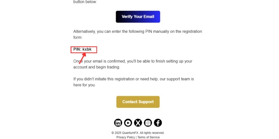 ثبت نام در کوانتوم اف ایکس