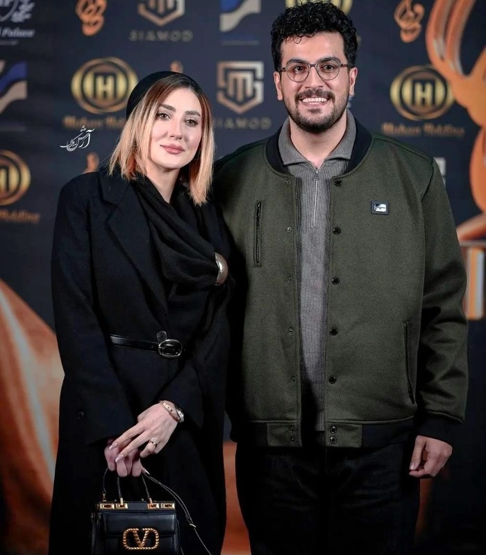 امیرحسین قیاسی و همسرش