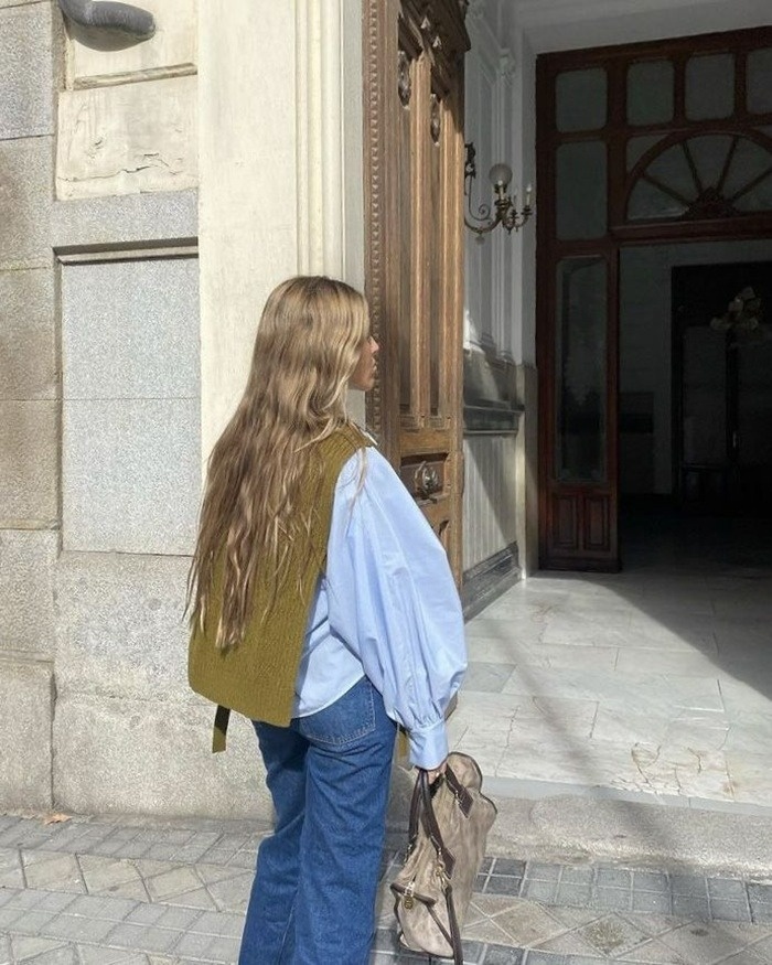 بلوز آستین پفی