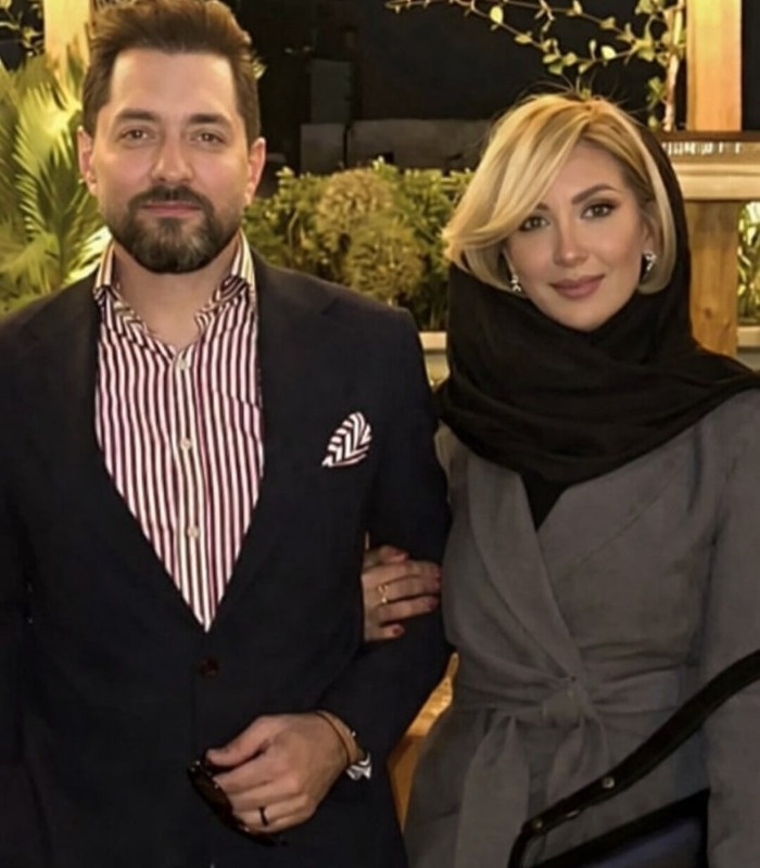 بهرام رادان و همسرش