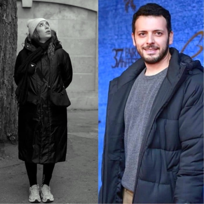 پدرام شریفی و همسرش