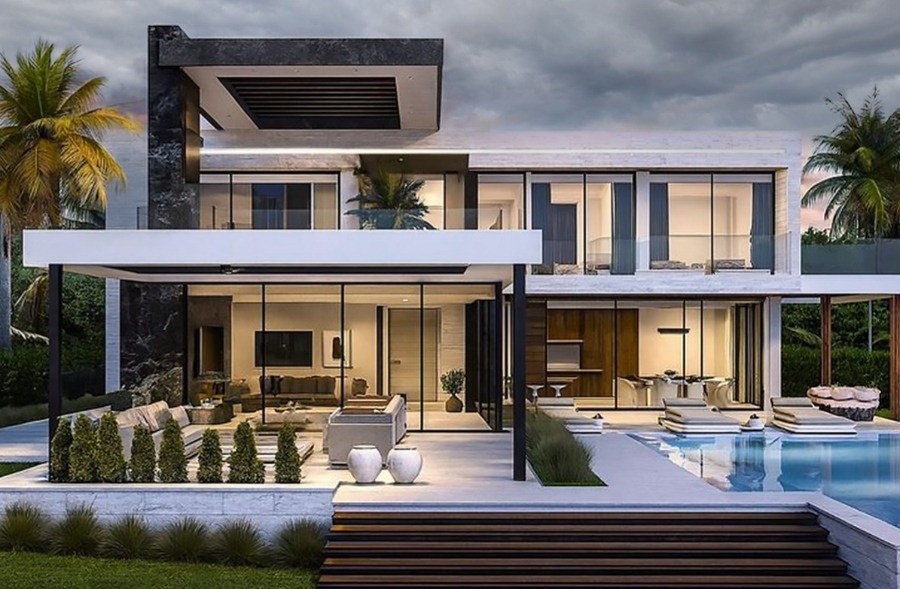 طراحی ویلا دوبلکس استخردار