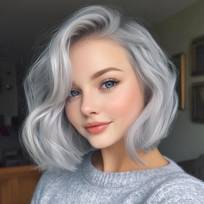 رنگ مو یخی کریستالی