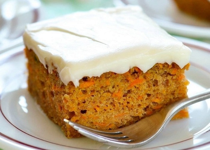 کیک هویج ساده دارچینی بدون گردو کیک هویج ساده