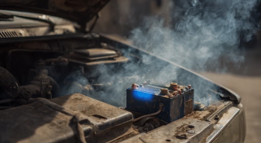 علت بوی بد باتری ماشین چیست؟؟