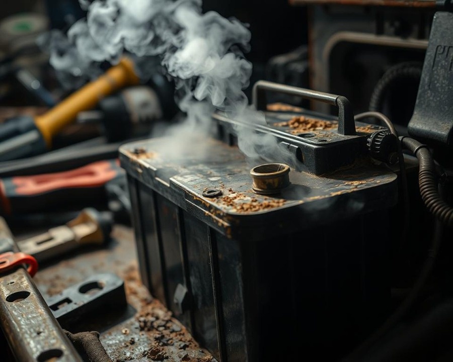 علت بوی بد باتری ماشین