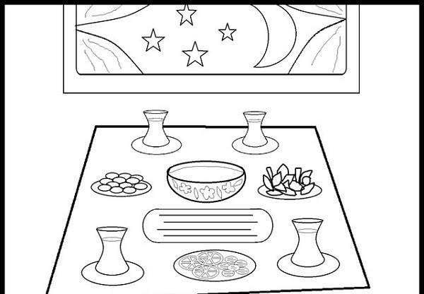 نقاشی ماه رمضان آسان