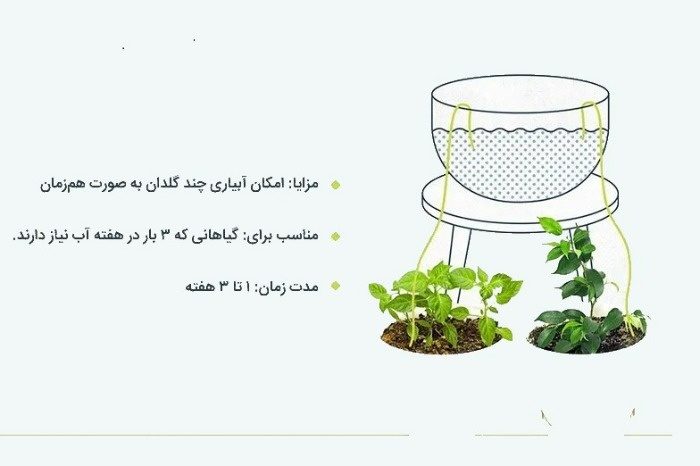 آبیاری به روش فتیله ای