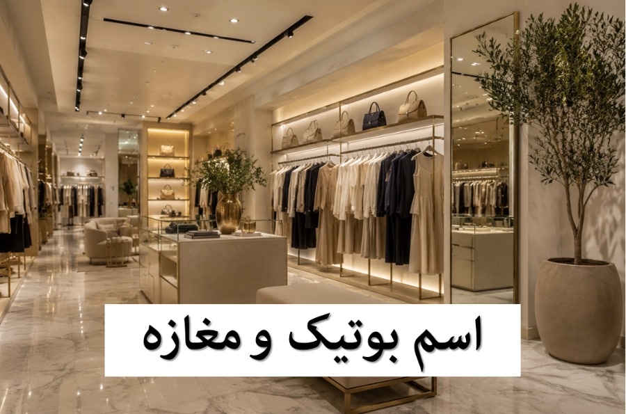 اسم مغازه و بوتیک