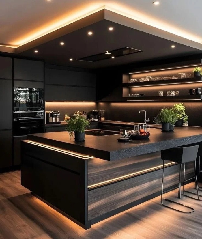 کابینت مشکی مدرن