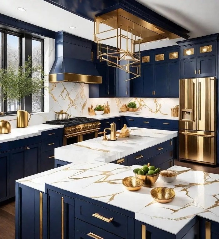 کابینت آبی کاربنی