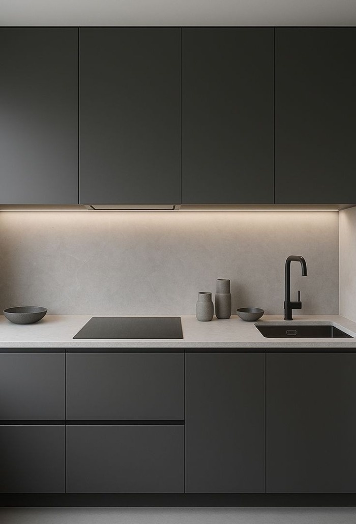 کابینت طوسی مینیمال