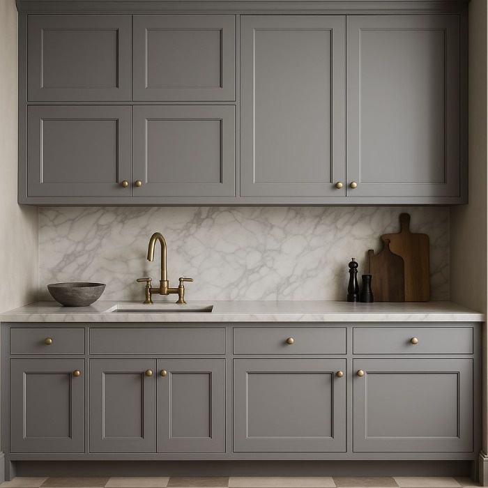 کابینت طوسی مدرن