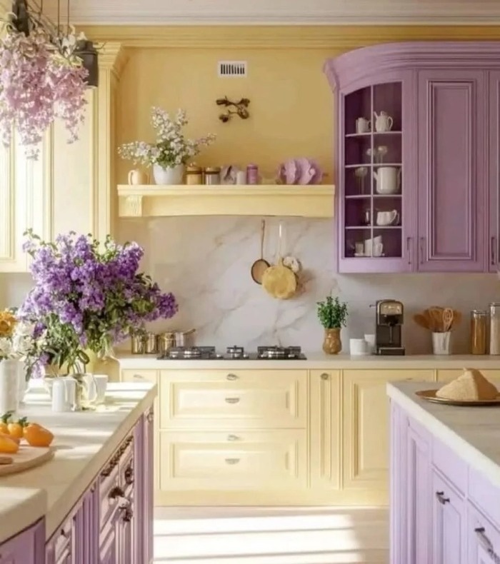 ترکیب رنگ کابینت آشپزخانه