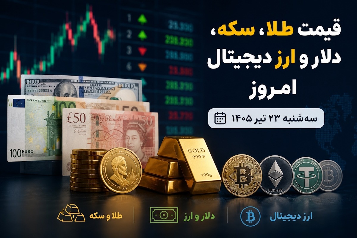 طلا، دلار، سکه و ارز دیجیتال