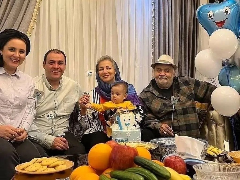 عکس خانوادگی اکبر عبدی