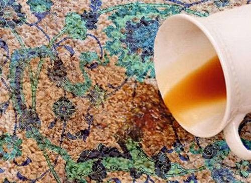 5 روش امن برای از بین بردن لکه قهوه و چای در قالیشویی شهاب