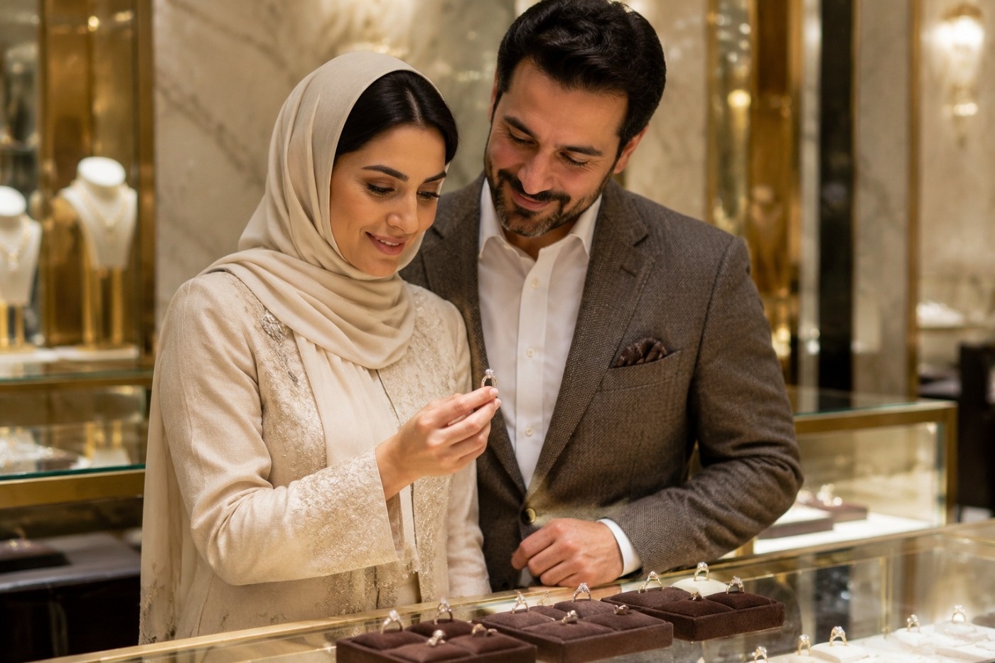 خرید انگشتر جواهر زنانه