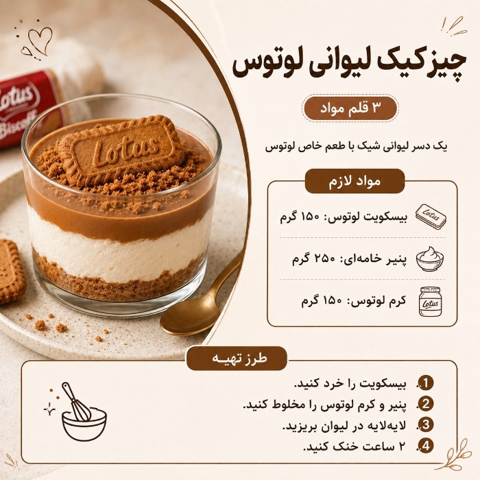 چیزکیک لوتوس