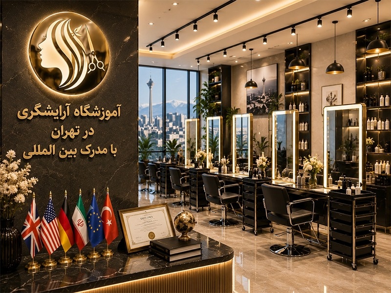 آموزشگاه آرایشگری در تهران با مدرک بین المللی