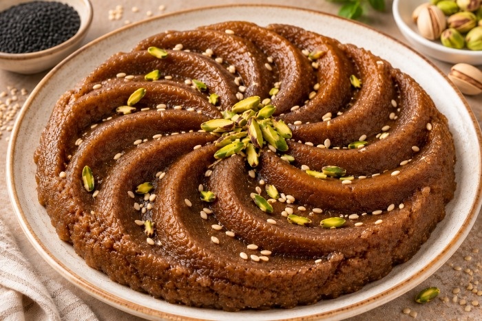 طرز تهیه حلوای کنجد سیاه