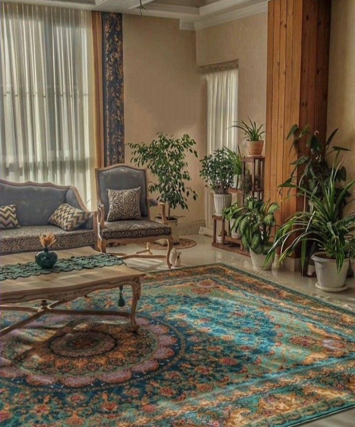 راهنمای ست کردن پرده با مبل و فرش در پذیرایی