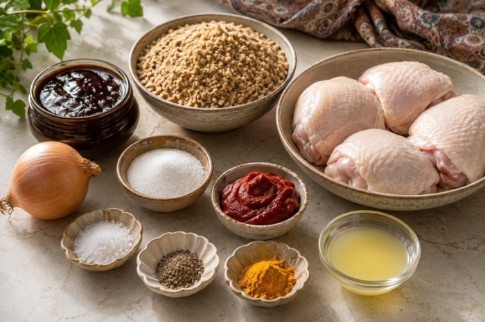 مواد خورشت فسنجون با مرغ