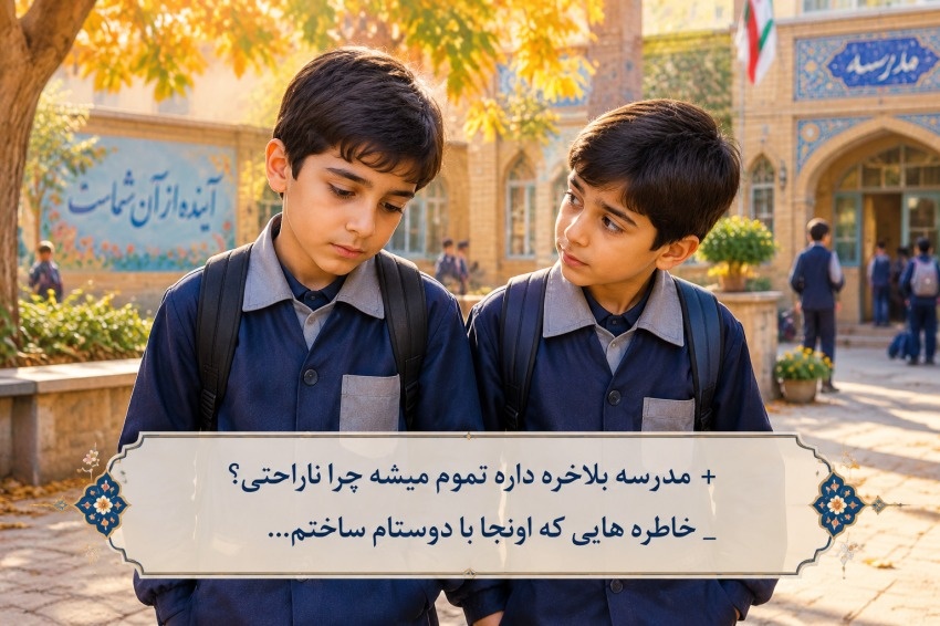 متن دلتنگی مدرسه
