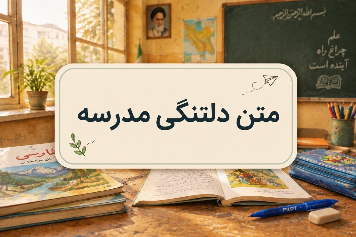 متن دلتنگی مدرسه