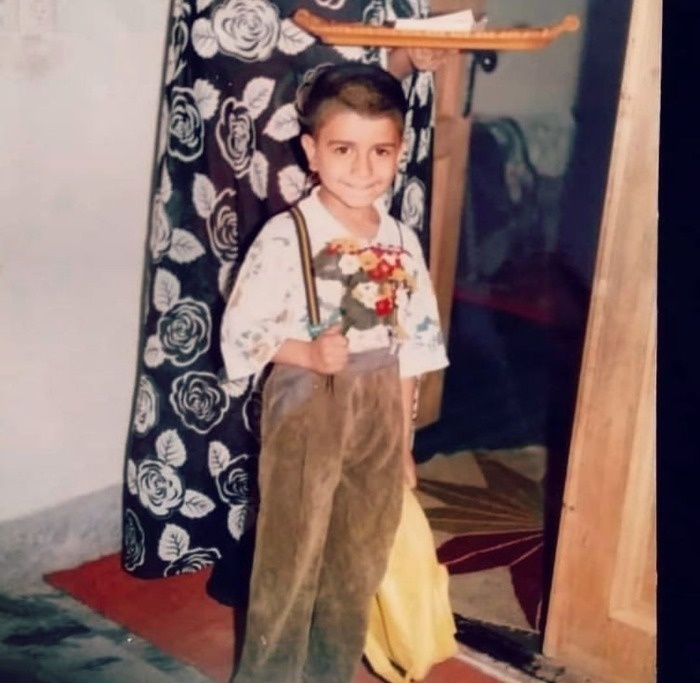 عکس کودکی جواد خواجوی