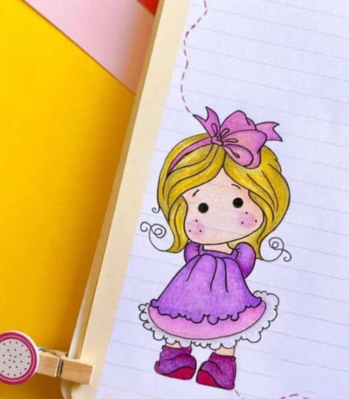 زیباترین نقاشی کنار دفتر مشق