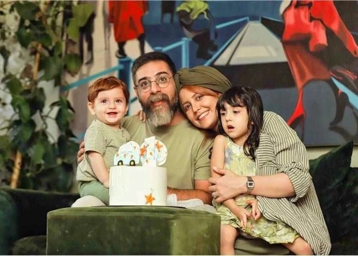 شبنم قربانی و همسرش