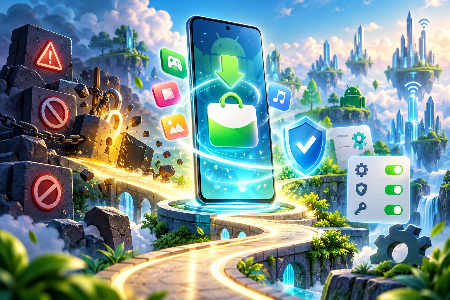 نصب اپ بازار 